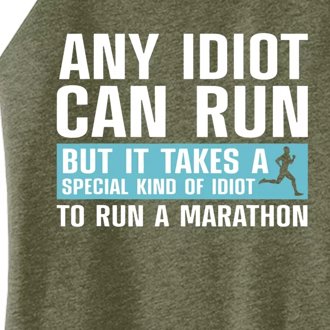 Funny Marathon Art For Men Women Marathoner Running Finisher Women’s Perfect Tri Rocker Tank