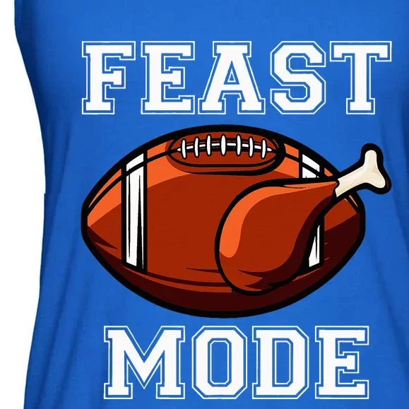 Feast Mode American Football Turkey Thanksgiving Ladies Essential Flowy Tank