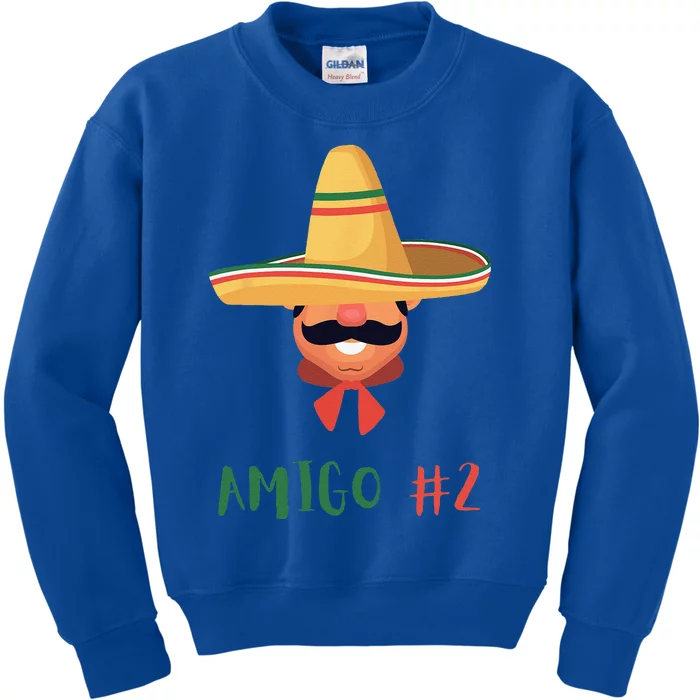 Funny Mexican Amigo 2 Group Matching DIY Halloween Costume Kids Sweatshirt