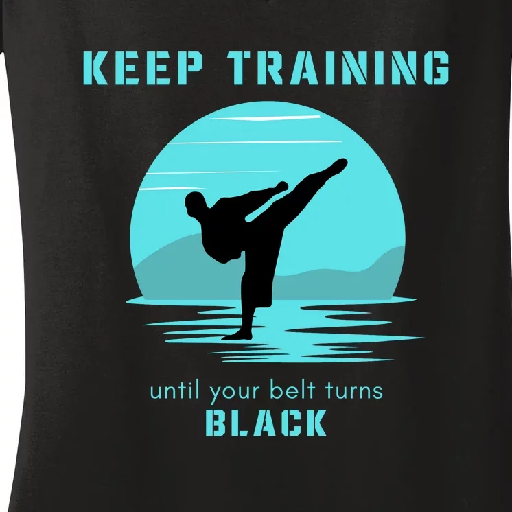 Funny Martial Arts Workout Gift Karate Women's V-Neck T-Shirt