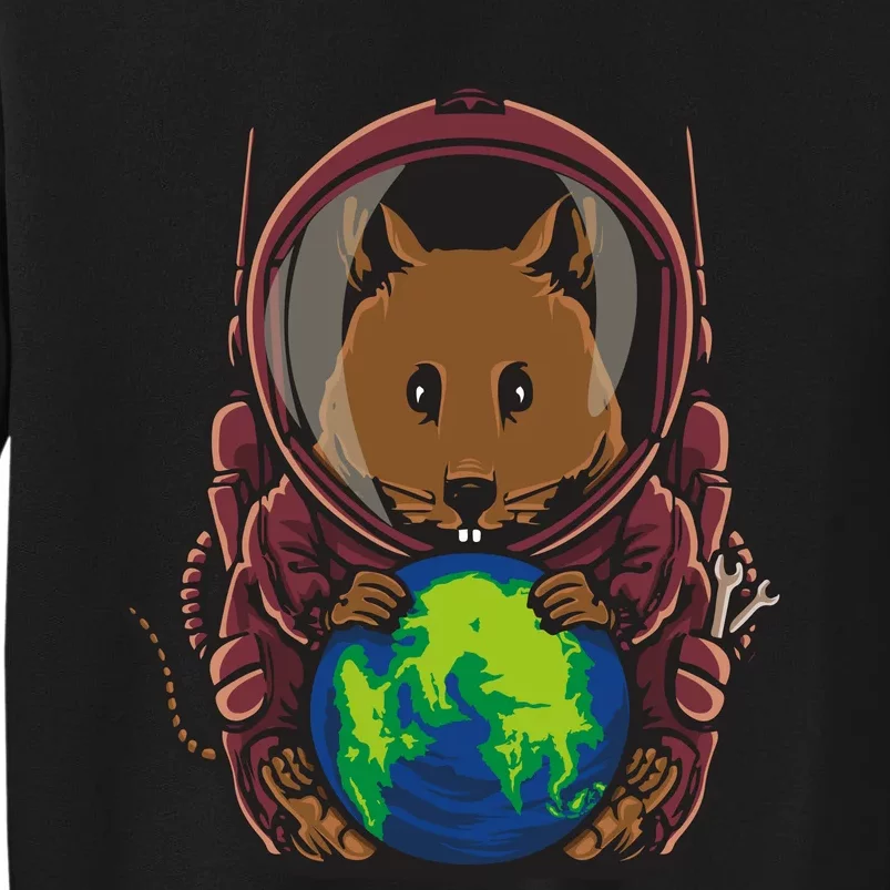 Funny Mouse Astronaut Space Tall Sweatshirt