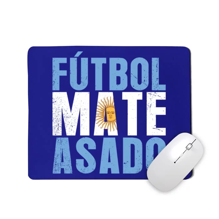 Futbol Mate Asado Gift Argentinian Football Argentina Gift Mousepad