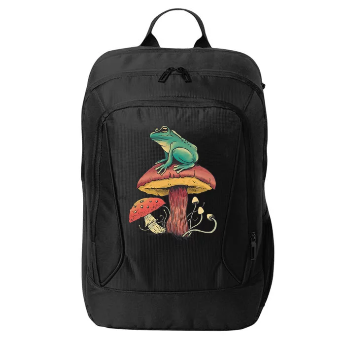 Frog Mushroom Animal Motif Woman Man Mushrooms Animal City Backpack