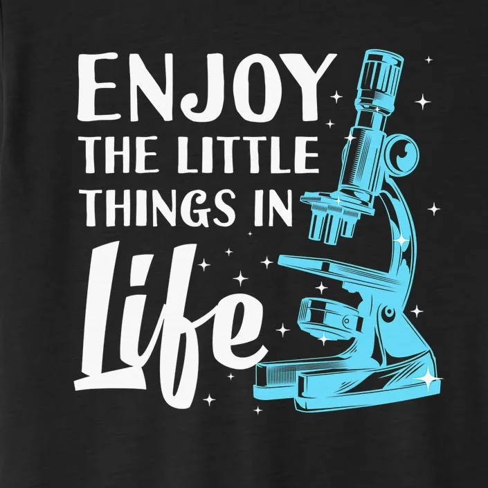 Funny Microscope Art Biology Nerd Science Lab ChromaSoft Performance T-Shirt