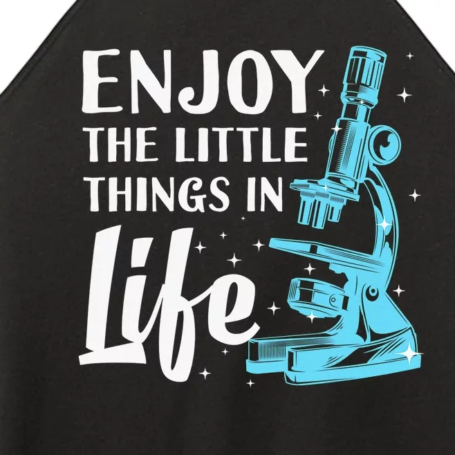 Funny Microscope Art Biology Nerd Science Lab Women’s Perfect Tri Rocker Tank