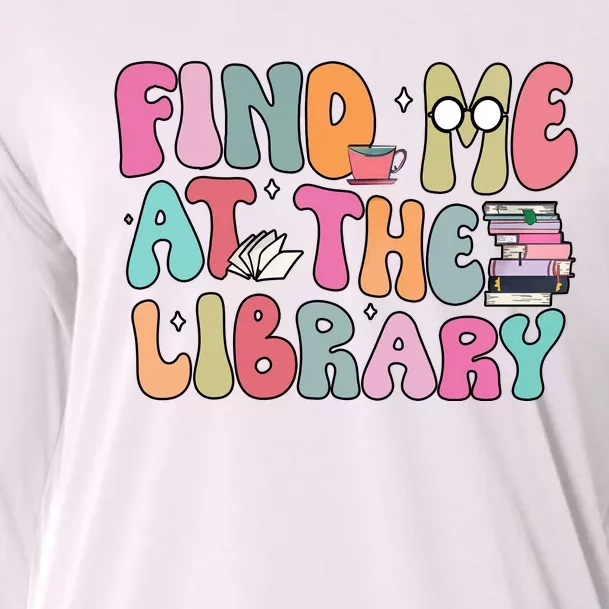 Find Me At The Library Cooling Performance Long Sleeve Crew