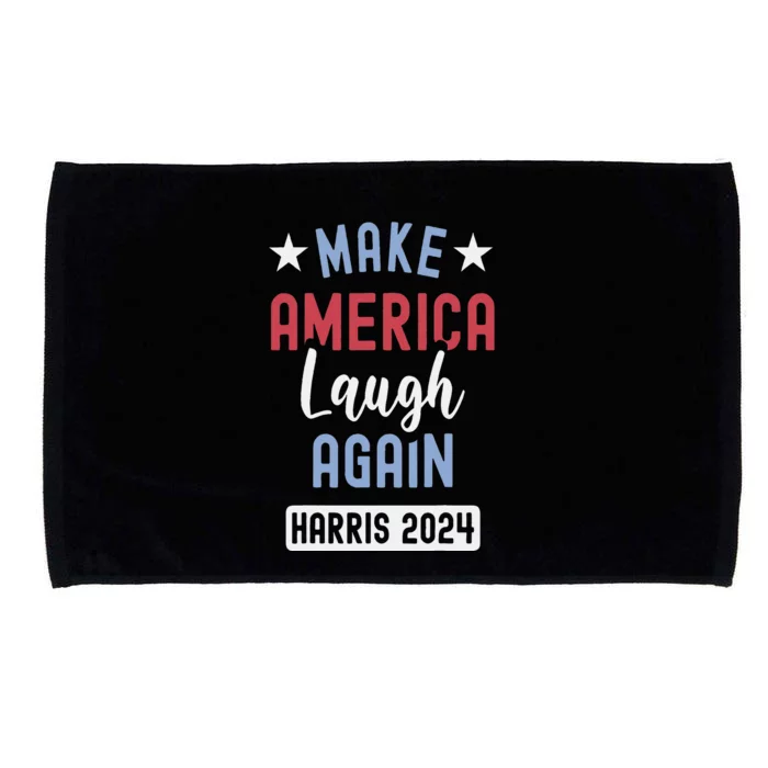 Funny Make America Laugh Again President 2024 Microfiber Hand Towel