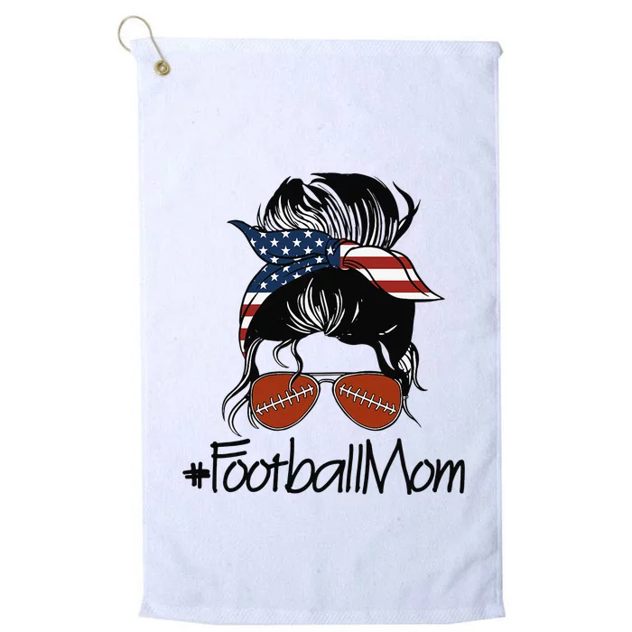 Football Mama American Football Mom Platinum Collection Golf Towel