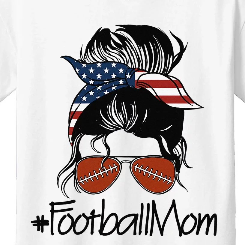 Football Mama American Football Mom Kids T-Shirt