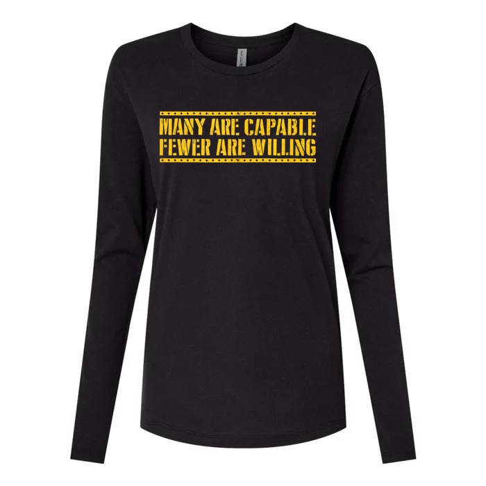 Funny Many Are Capable Pittsburgh Football Womens Cotton Relaxed Long Sleeve T-Shirt