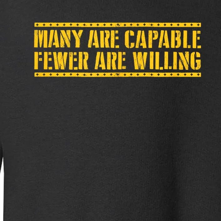 Funny Many Are Capable Pittsburgh Football Toddler Sweatshirt