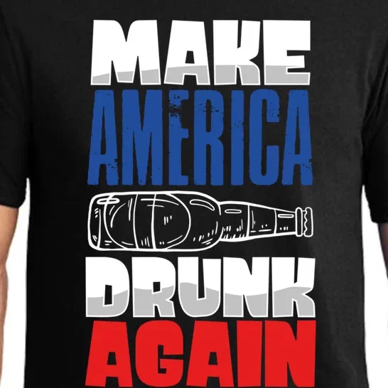 Funny Make America Drunk Again 4th Of July Ing Outfit Gift Pajama Set