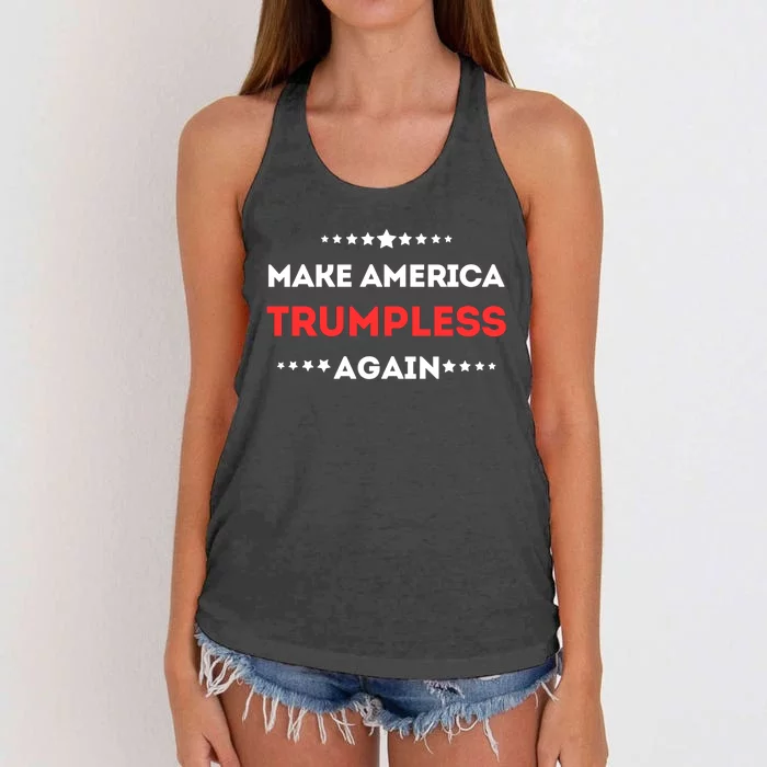 Funny Make America Trumpless Again In 2024 Women's Knotted Racerback Tank