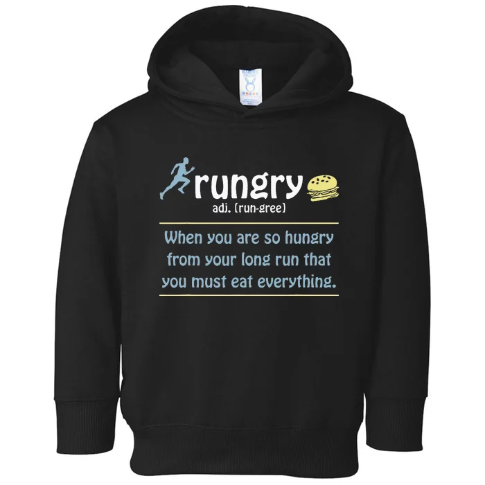 Funny Marathon Art Marathon Finisher 26.2 Running Toddler Hoodie