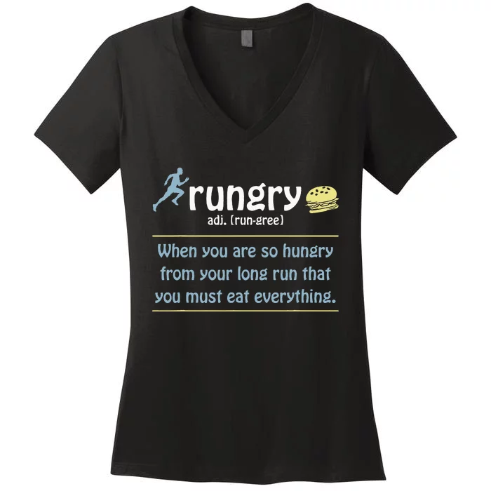 Funny Marathon Art Marathon Finisher 26.2 Running Women's V-Neck T-Shirt