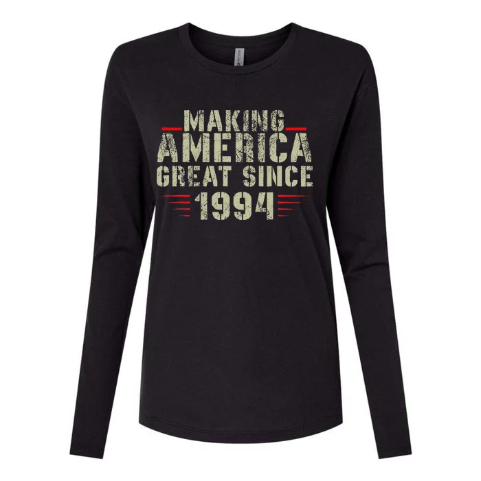 Funny Making America Great Since 1994 Design 28th Birthday Womens Cotton Relaxed Long Sleeve T-Shirt