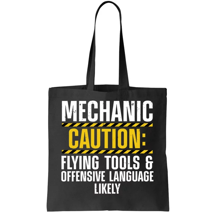 Funny Mechanic Art For Drag Racing Garage Guy Enthusiast Tote Bag