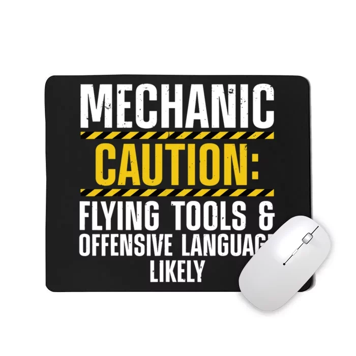 Funny Mechanic Art For Drag Racing Garage Guy Enthusiast Mousepad