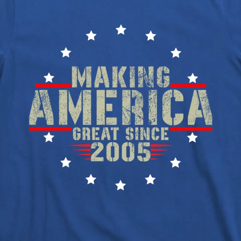 Funny Making America Great Since 2005 Design 17th Birthday Gift T-Shirt