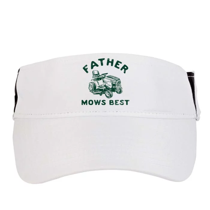 Father Mows Best Adult Drive Performance Visor