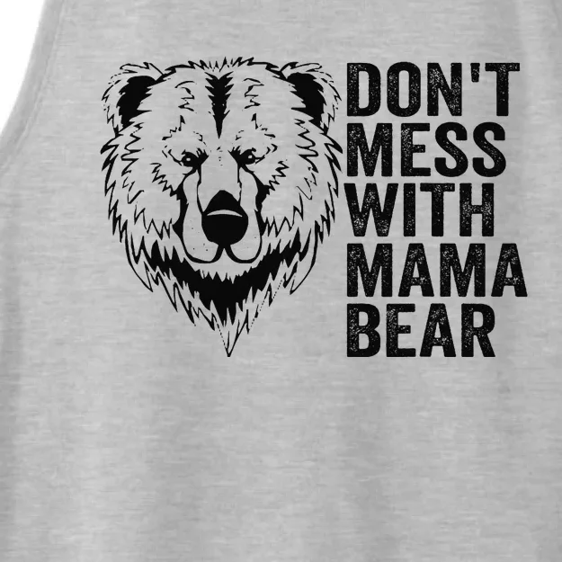 Funny Mama Bear Don't Mess with Mama Bear Mothers Day Ladies Tri-Blend Wicking Tank