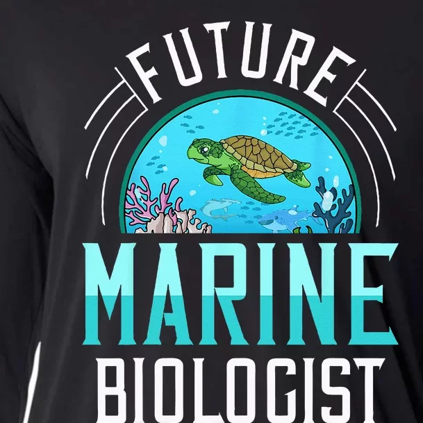 Future Marine Biologist Biology Ocean Life Cooling Performance Long Sleeve Crew