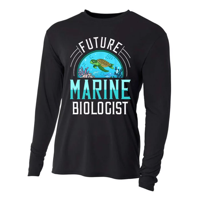 Future Marine Biologist Biology Ocean Life Cooling Performance Long Sleeve Crew