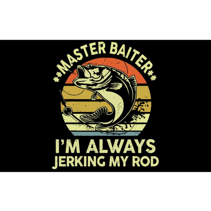 Fishing Master Baiter Funny Bass Dad Bumper Sticker