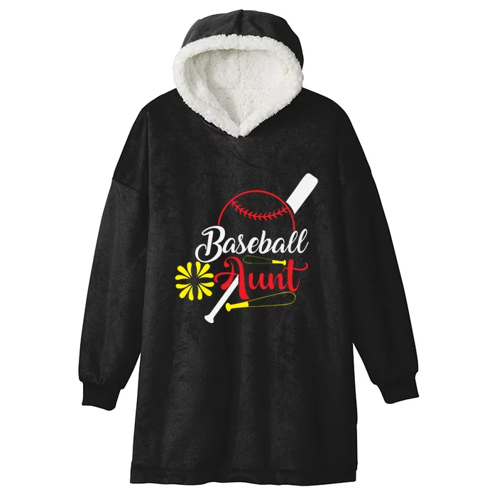 Family Matching Baseball Aunt Gift For Baseball Family Hooded Wearable Blanket