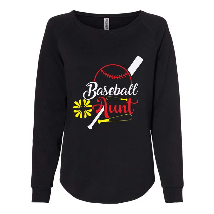 Family Matching Baseball Aunt Gift For Baseball Family Womens California Wash Sweatshirt