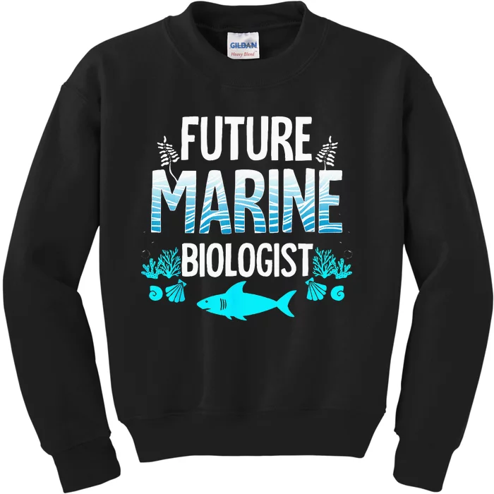 Future Marine Biologist Gift Funny Biology Kids Sweatshirt