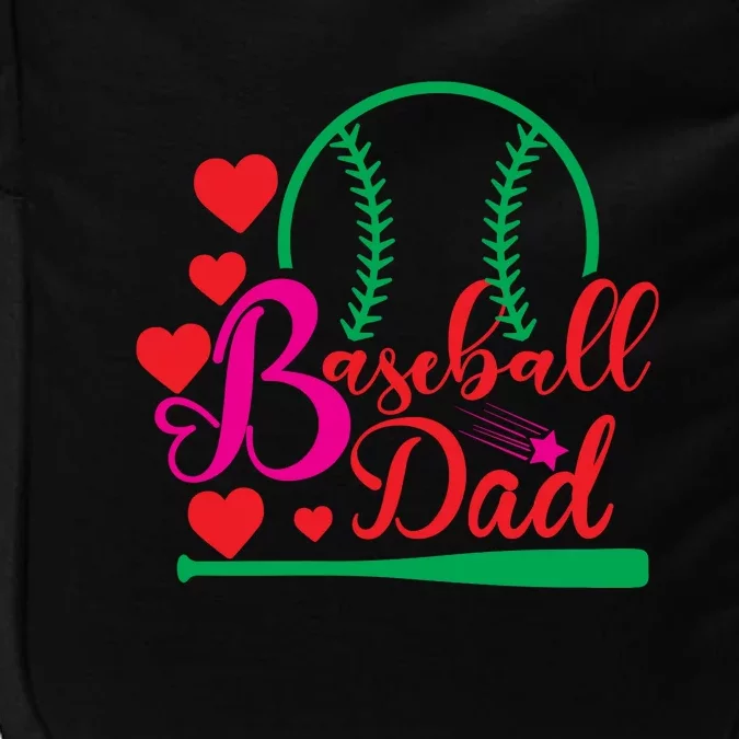 Family Baseball Dad Gift For Baseball Family Father's Day Impact Tech Backpack