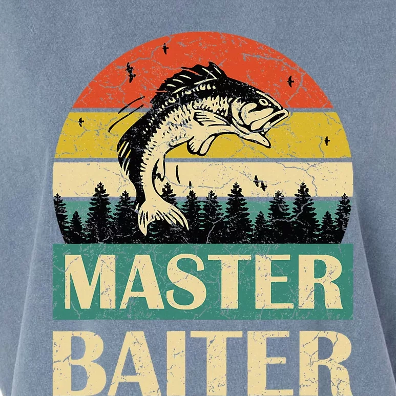 Funny Master Baiter Fishing Fishermen Garment-Dyed Women's Muscle Tee