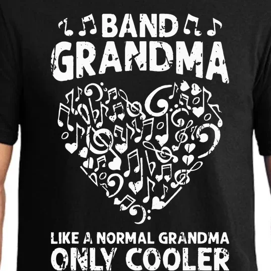 Funny Marching Band Grandma Music Lover Percussion Mom Pajama Set