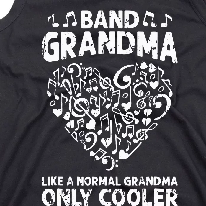 Funny Marching Band Grandma Music Lover Percussion Mom Tank Top