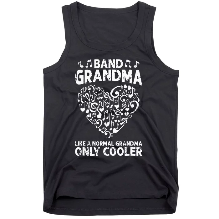 Funny Marching Band Grandma Music Lover Percussion Mom Tank Top