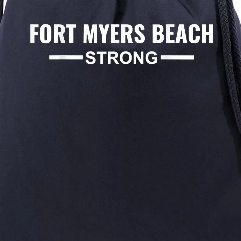 Fort Myers Beach Strong Community Strength Prayer Support Drawstring Bag