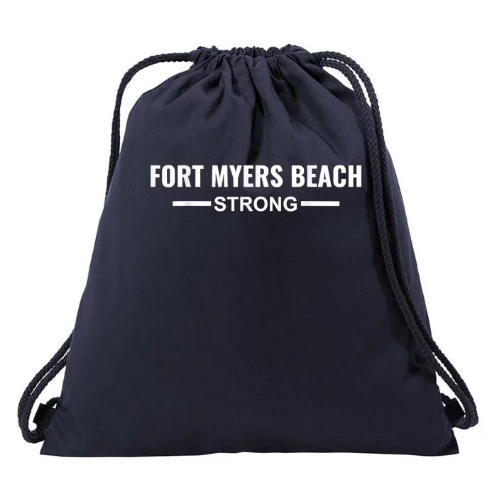 Fort Myers Beach Strong Community Strength Prayer Support Drawstring Bag