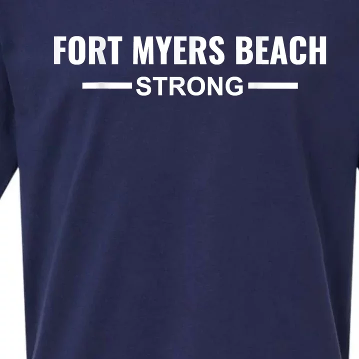 Fort Myers Beach Strong Community Strength Prayer Support Sueded Cloud Jersey T-Shirt