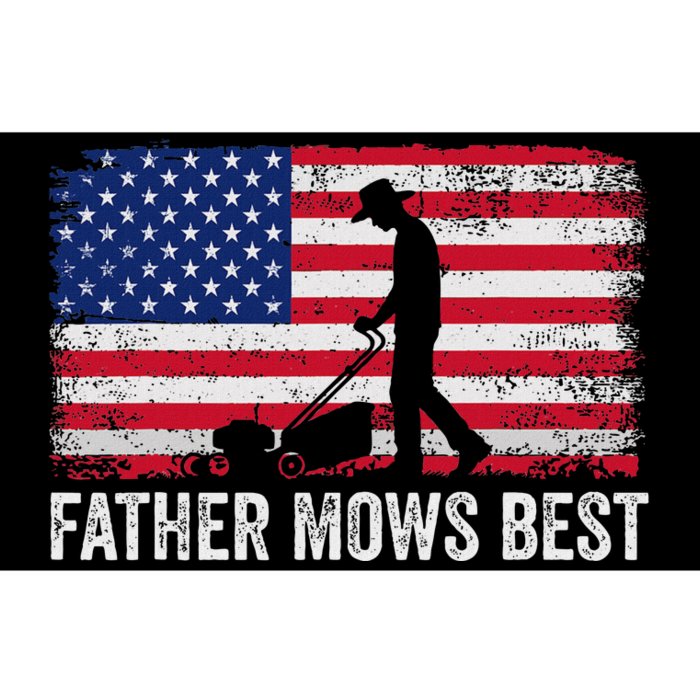 Father Mows Best Lawn Care Dad Mowing Gardener FatherS Day Bumper Sticker