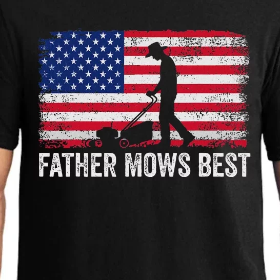 Father Mows Best Lawn Care Dad Mowing Gardener FatherS Day Pajama Set