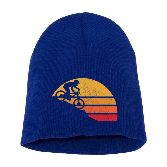 Funny Mountain Bike Vintage Mtb Funny Gift Downhill Biking Cycling Biker Gift Short Acrylic Beanie