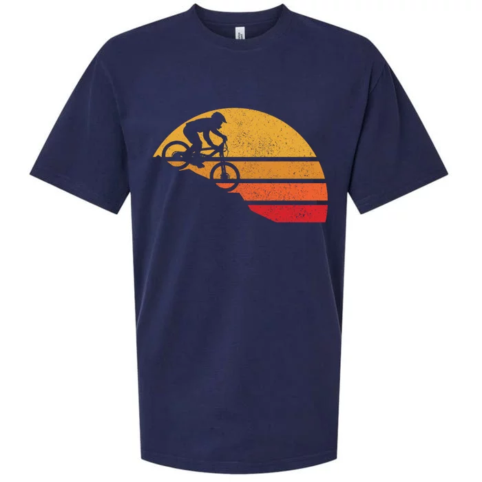 Funny Mountain Bike Vintage Mtb Funny Gift Downhill Biking Cycling Biker Gift Sueded Cloud Jersey T-Shirt