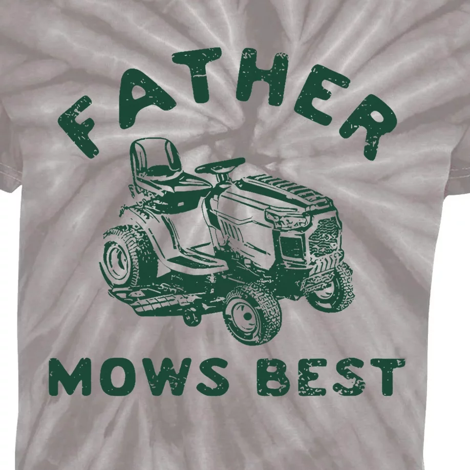 Father Mows Best Kids Tie-Dye T-Shirt