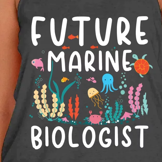 Future Marine Biologist Cute Costume Child Adult Women's Knotted Racerback Tank