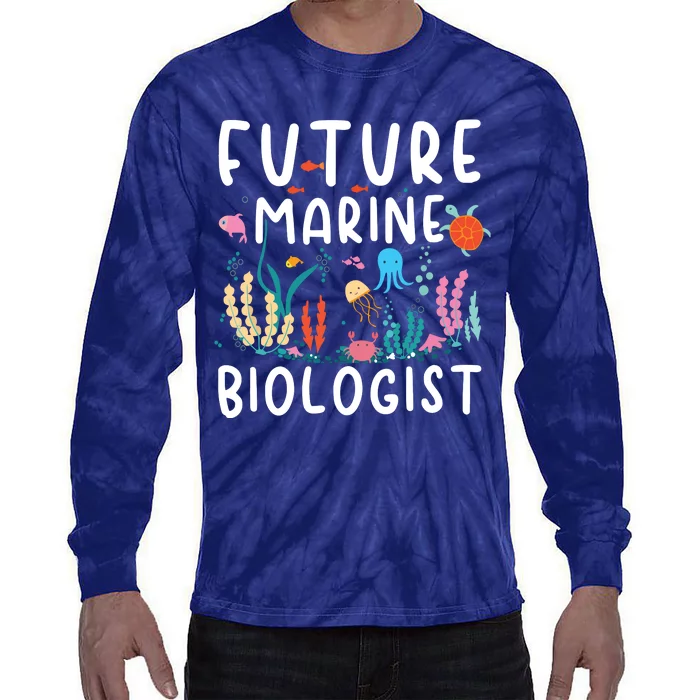 Future Marine Biologist Cute Costume Child Adult Tie-Dye Long Sleeve Shirt