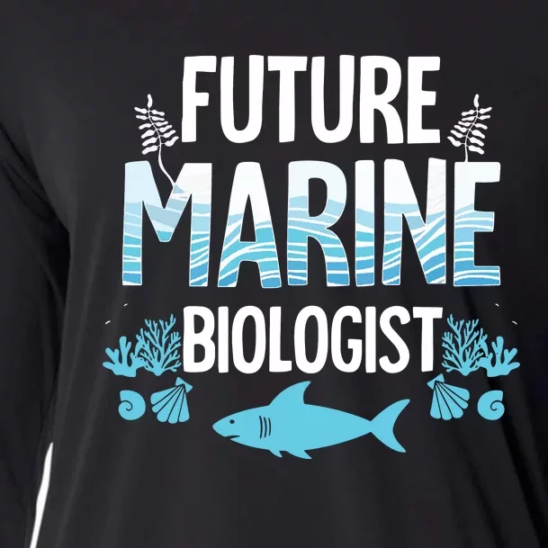 Future Marine Biologist Gift For Teens Funny Biology Cooling Performance Long Sleeve Crew