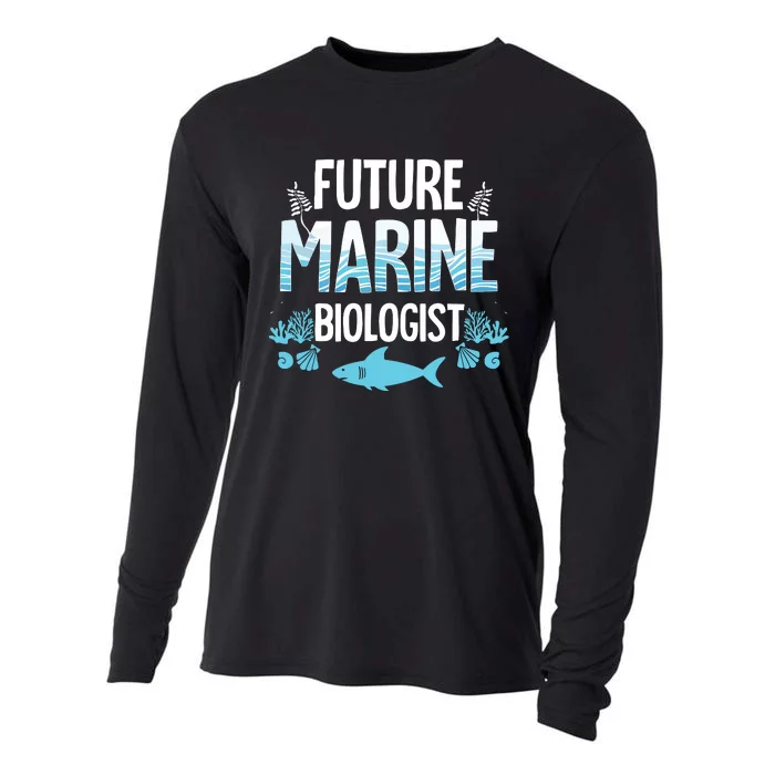 Future Marine Biologist Gift For Teens Funny Biology Cooling Performance Long Sleeve Crew