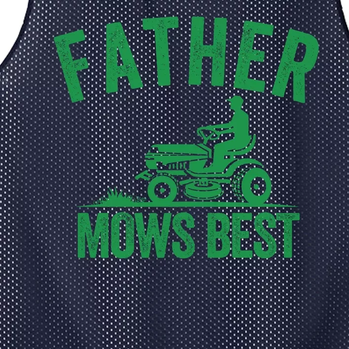 Father Mows Best Lawn Care Dad Mowing Gardener Fathers Day Lawncare Green Lawn Mesh Reversible Basketball Jersey Tank