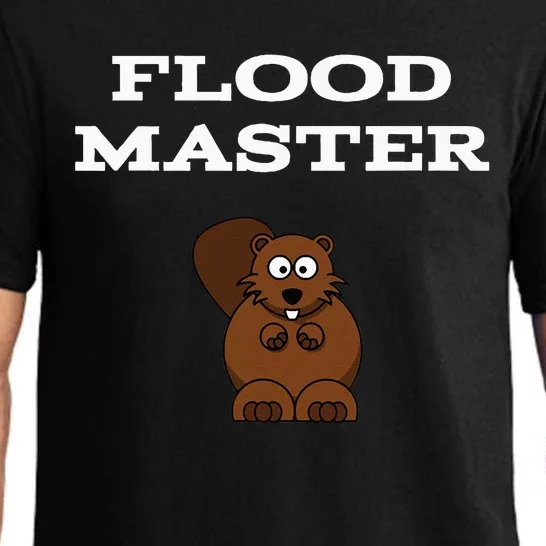 Flood Master Beaver Plumbing Humor Funny Sarcastic Pajama Set